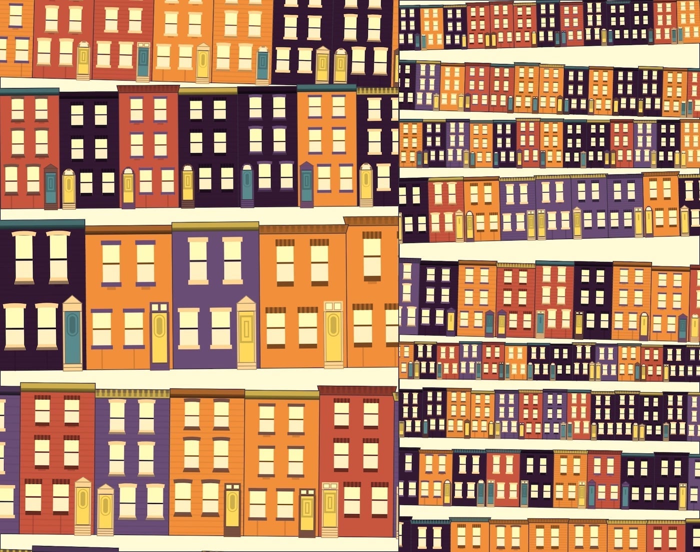 Philly Row Houses (Genuary #9)